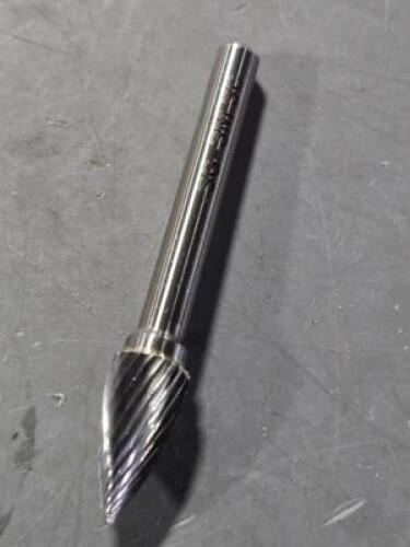 DESCRIPTION: (4) CARBIDE POINTED TREE BUR BRAND/MODEL: WESTWARD 19D759 SIZE: 19mm LOC 1/4" SD RETAIL$: $65.36 QTY: 4