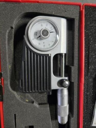 DESCRIPTION: (1) MECAHICAL OUTSIDE MICROMETER BRAND/MODEL: vc 84018522 SIZE: 1' range RETAIL$: $271.53 QTY: 1