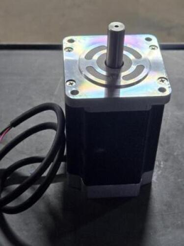 DESCRIPTION: (1) FIVE PHASE STEPPER MOTOR BRAND/MODEL: AUTONICS A63K-M5913 INFORMATION: 5.5v dc/phase SIZE: 85mm FRAME 6.18NM/ 874.91 OZ-IN MAX. HOLDI