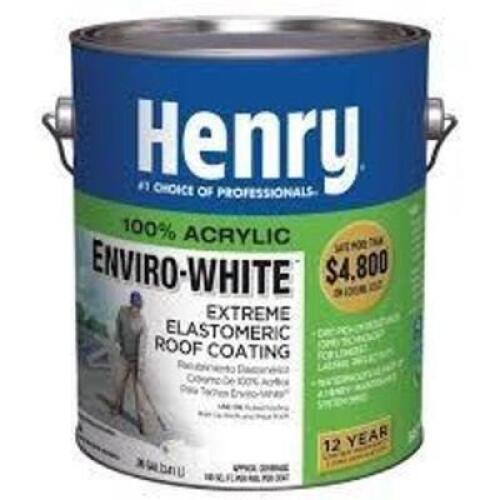 DESCRIPTION: (2) ENVIRO-WHITE EXTREME ELASTOMERIC ROOF COATING BRAND/MODEL: HENRY INFORMATION: WHITE SIZE: 1 GALLON RETAIL$: $44.45 EA QTY: 2