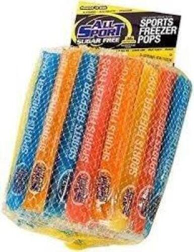 DESCRIPTION: (2) PACKS OF (36) HYDRATION FREEZER POPS SUGAR FREE BRAND/MODEL: ALL SPORT ZERO SIZE: 3 OZ EA POP QTY: 2