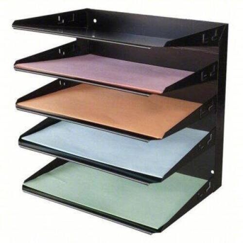 DESCRIPTION: (1) FILE HOLDER BRAND/MODEL: 1DNP5B SIZE: 5 Compartments, Steel, Black, 12 1/8 in Overall Ht, 12 in Overall Wd RETAIL$: $43.35 EA QTY: 1