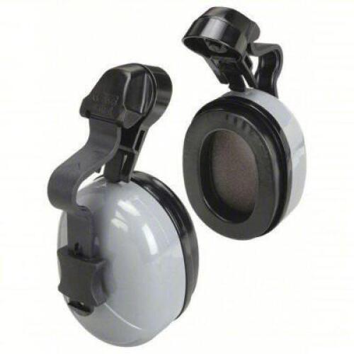 DESCRIPTION: (2) HARD HAT MOUNTED EARMUFF BRAND/MODEL: MSA EAR MUFFS #22EY59 SIZE: , Passive, 25 dB NRR, Dielectric, Foam, Gray RETAIL$: $69.75 EA QTY