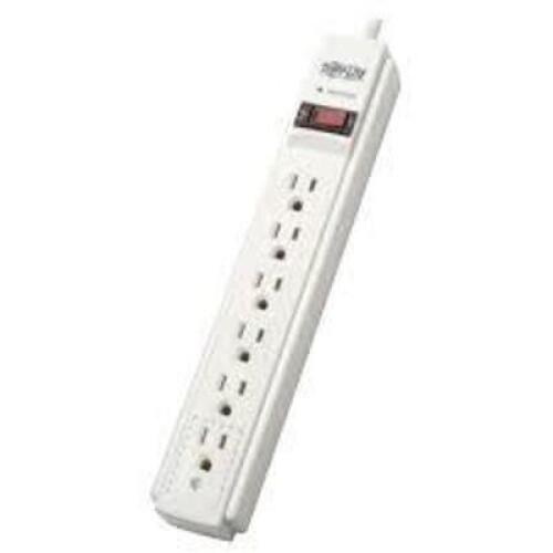DESCRIPTION: (3) SURGE PROTECTOR OUTLET STRIP BRAND/MODEL: TRIPP LITE #TLP606USBBTAA INFORMATION: BLACK SIZE: 120V, 6 OUTLETS RETAIL$: $55.52 EA QTY: