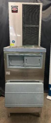 DESCRIPTION HOSHIZAKI 660 LB. AIR COOLED ICE HEAD WITH FOLLET 680 LB. CAPACITY ICE BIN. BRAND / MODEL: HOSHIZAKI KM-660MAJ ADDITIONAL INFORMATION IN W