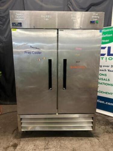 DESCRIPTION ARCTIC AIR AR49R TWO DOOR COMMERCIAL REFRIGERATOR, BRAND / MODEL: ARCTIC AIR AR49R ADDITIONAL INFORMATION TESTED AND WORKING. 115 VOLT, 1
