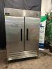 DESCRIPTION ARCTIC AIR AR49R TWO DOOR COMMERCIAL REFRIGERATOR, BRAND / MODEL: ARCTIC AIR AR49R ADDITIONAL INFORMATION TESTED AND WORKING. 115 VOLT, 1 - 2