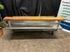 DESCRIPTION 72" X 36" LOW BOY STAINLESS EQUIPMENT STAND W/ CUTTING BOARD RISER. ADDITIONAL INFORMATION ON CASTERS. ROLLS WELL. CONTENTS ARE NOT INCLUD - 2