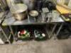 DESCRIPTION 48" X 30" STAINLESS TABLE W/ UNDER SHELF. ADDITIONAL INFORMATION CONTENTS ARE NOT INCLUDED. SIZE 48" X 30" LOCATION BAY 6 QTY 1 - 2