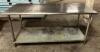 DESCRIPTION 72" X 30" HEAVY DUTY STAINLESS TABLE. SIZE 72" X 30" LOCATION BAY 6 QTY 1