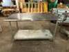 DESCRIPTION 60" X 30" STAINLESS TABLE W/ UNDER SHELF. ADDITIONAL INFORMATION CONTENTS ARE NOT INCLUDED. SIZE 60" X 30" LOCATION BAY 6 QTY 1 - 2