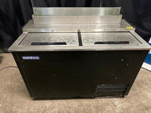 DESCRIPTION NORPOLE 50" TWO WELL BOTTLE BOX. BRAND / MODEL: NORPOLE NPBC-50 ADDITIONAL INFORMATION TESTED AND WORKING. 115 VOLT, 1 PHASE. LOCATION BAY
