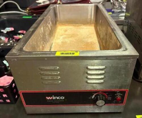DESCRIPTION WINCO SINGLE WELL COUNTER TOP ELECTRIC WARMER BRAND / MODEL: WINCO FW-L600 ADDITIONAL INFORMATION 115 VOLT, 1 PHASE. IN WORKING ORDER. LOC
