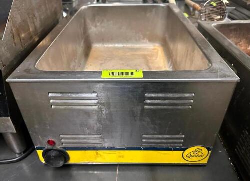 DESCRIPTION QUALITE SINGLE WELL COUNTER TOP ELECTRIC WARMER BRAND / MODEL: QUALITE ADDITIONAL INFORMATION 115 VOLT, 1 PHASE. IN WORKING ORDER. LOCATIO