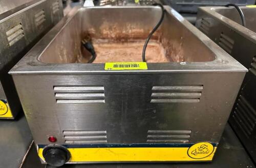 DESCRIPTION QUALITE SINGLE WELL COUNTER TOP ELECTRIC WARMER BRAND / MODEL: QUALITE ADDITIONAL INFORMATION 115 VOLT, 1 PHASE. IN WORKING ORDER. LOCATIO