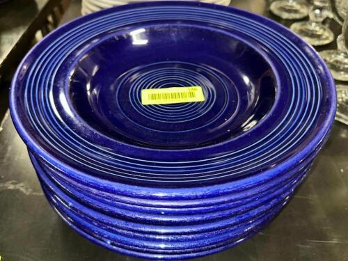DESCRIPTION (9) 12" BLUE CERAMIC PLATES. THIS LOT IS: SOLD BY THE PIECE SIZE 12" LOCATION BAY 6 QTY 9
