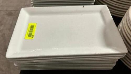 DESCRIPTION (10) 12" X 8" CHINA PLATES THIS LOT IS: SOLD BY THE PIECE SIZE 12" X 8" LOCATION BAY 6 QTY 10