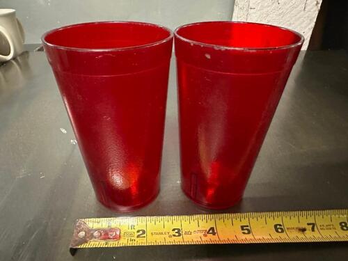 DESCRIPTION (80) RED PLASTIC TUMBLERS THIS LOT IS: SOLD BY THE PIECE LOCATION BAY 6 QTY 80