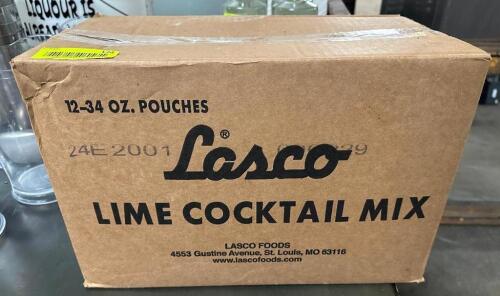 DESCRIPTION (1) CASE OF LASCO LIME COCKTAIL MIX. LOCATION BAY 6 QTY 1