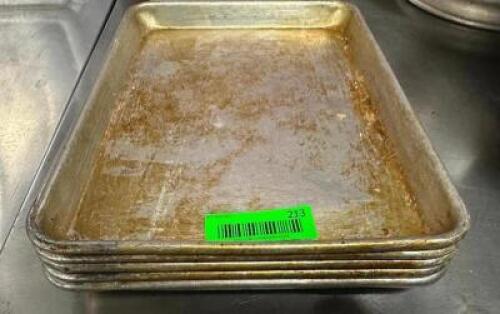 DESCRIPTION (5) 1/4 SIZE SHEET PANS THIS LOT IS: SOLD BY THE PIECE LOCATION BAY 6 QTY 5