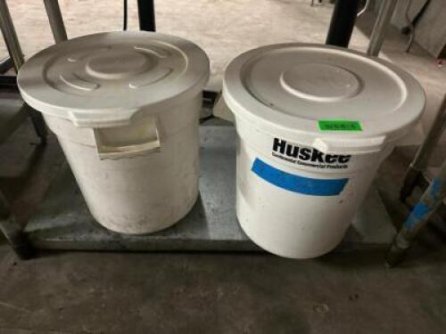 DESCRIPTION (3) 10 GALLON INGREDIENTS BINS W/ LIDS. BRAND / MODEL: HUSKEY THIS LOT IS: SOLD BY THE PIECE LOCATION BAY 6 QTY 3
