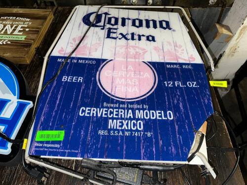 DESCRIPTION CORONA EXTRA BAR NEON ADDITIONAL INFORMATION BROKEN TUBE / NO WORKING LOCATION BAY 6 QTY 1
