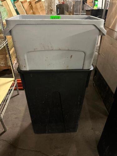 DESCRIPTION (2) 20 GALLON PLASTIC BAR SIDE TRASH CANS THIS LOT IS: SOLD BY THE PIECE LOCATION BAY 6 QTY 2