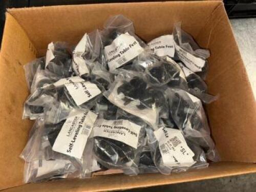 DESCRIPTION (1) PARTIAL CASE OF LANCASTER SELF LEVELING TABLE FEET LOCATION BAY 6 QTY 1