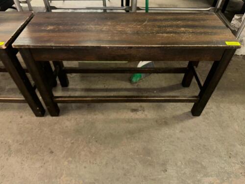 DESCRIPTION 44" X 15" WOODEN BENCH SEAT SIZE 44 "X 15" LOCATION BAY 6 QTY 1