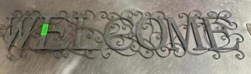 WELCOME 30" METAL WALL LETTERING