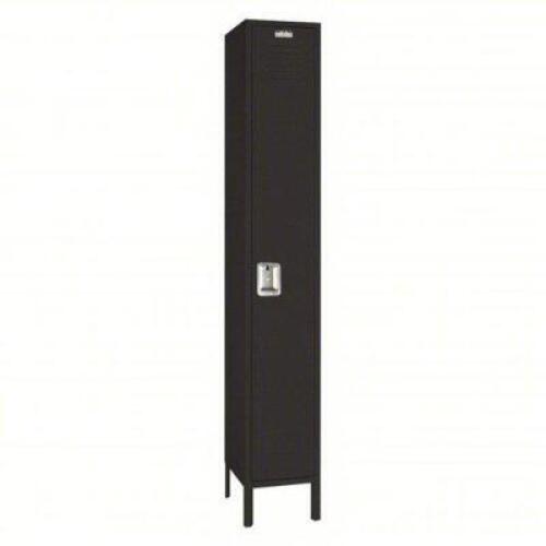 DESCRIPTION: (3) WARDROBE LOCKER BRAND/MODEL: LYON #55XY58 INFORMATION: BLACK, 1 TIER, PADLOCK HASP SIZE: 12" X 12" X 78" RETAIL$: $288.13 EA QTY: 3