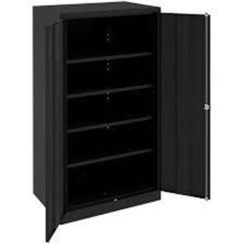 DESCRIPTION: (1) STORAGE CABINET BRAND/MODEL: TENNSCO #7224-BLK INFORMATION: BLACK, STEEL SIZE: 36" W X 24" D X 72" H RETAIL$: $452.49 EA QTY: 1