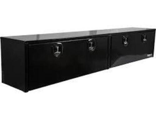 DESCRIPTION: (1) TOPSIDER TRUCK BED TOOL BOX BRAND/MODEL: BUYERS #1752168 INFORMATION: BLACK, ALUMINUM SIZE: 18" X 16" X 96" RETAIL$: $1031.11 EA QTY: