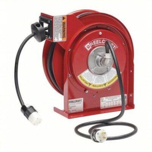 DESCRIPTION: (1) EXTENSION CORD REED BRAND/MODEL: REELCRAFT #2XHZ9 INFORMATION: GROUNDING PLUG, NEMA 5-20P, SINGLE CONNECTOR, NEMA 5-20R, RED, BLACK R