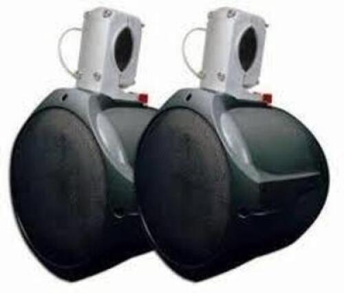 DESCRIPTION: (1) SET OF MARINE SPEAKERS BRAND/MODEL: MCM CUSTOM AUDIO #60-10031 SIZE: 8" RETAIL$: $62.34 EA QTY: 1