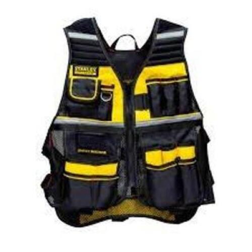 DESCRIPTION: (1) TOOL VEST BRAND/MODEL: STANLEY FATMAX INFORMATION: YELLOW AND BLACK RETAIL$: $50.00 EA QTY: 1