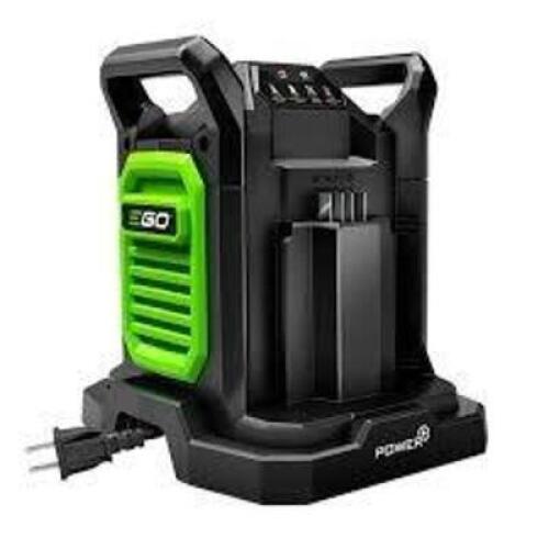 DESCRIPTION: (1) DUAL PORT CHARGER BRAND/MODEL: EGO SIZE: 56V RETAIL$: $200.00 EA QTY: 1