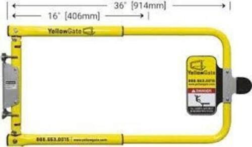DESCRIPTION: (1) UNIVERSAL SWING GATE BRAND/MODEL: YELLOW GATE #11792 SIZE: 16-36 RETAIL$: $505.00 EA QTY: 1