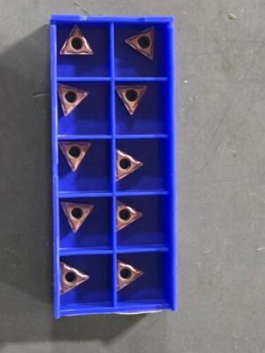 DESCRIPTION: (30) CERMET TURNING INSERTS BRAND/MODEL: SUMITOMO TCMT21.51EFP-T1500A RETAIL$: $247.20 QTY: 30