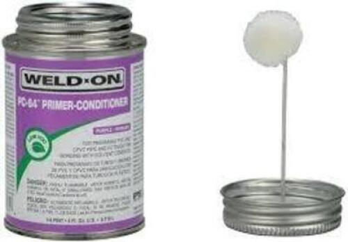 DESCRIPTION: (5) PVC PRIMER BRAND/MODEL: WELD ON P-68 #6KWR9 INFORMATION: PURPLE SIZE: 1/2 PT RETAIL$: $7.38 EA QTY: 5