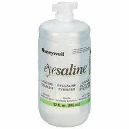 DESCRIPTION: (6) EYESALINE EYEWASH BRAND/MODEL: HONEYWELL #3ARE1 SIZE: 32 OZ RETAIL$: 14.32 EA QTY: 6