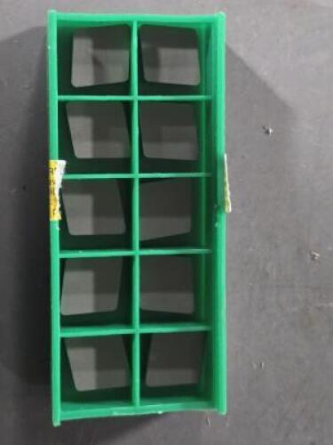 DESCRIPTION: (30) CARBIDE TURNING INSERTS BRAND/MODEL: GREENLEAF CNGN 433-T1A RETAIL$: $882.00 QTY: 30