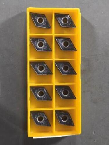 DESCRIPTION: (20) CARBIDE TURNING INSERTS BRAND/MODEL: MITSUBISHI DNMG432MS MP9015 RETAIL$: $436.20 QTY: 20