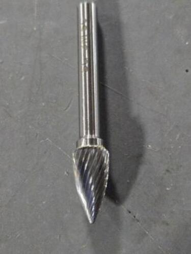 DESCRIPTION: (4) CARBIDE POINTED TREE BUR BRAND/MODEL: WESTWARD 19D759 SIZE: 19mm LOC 1/4" SD RETAIL$: $65.36 QTY: 4