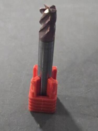 DESCRIPTION: (6) SOLID CARBIDE CORNER RADIUS END MILL BRAND/MODEL: FULLERTON 37541 SIZE: 1/4" DIA RETAIL$: $214.15 QTY: 6