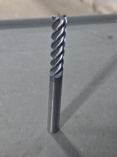 DESCRIPTION: (2) SOLID CARBIDE CORNER RADIUS END MILL BRAND/MODEL: MA FORD 37020 SIZE: 3/8" DIA 1-5/8" LOC RETAIL$: $200.60 QTY: 2