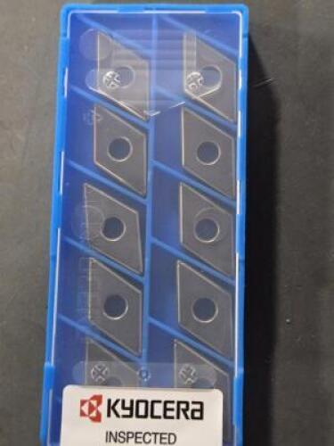 DESCRIPTION: (30) CARBIDE TURNING INSERTS BRAND/MODEL: KYOCERA DNGG 432 DP RETAIL$: $610.30 QTY: 30