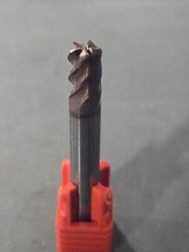 DESCRIPTION: (6) SOLID CARBIDE CORNER RADIUS END MILLS BRAND/MODEL: FULLERTON 37542 SIZE: 1/4" DIA RETAIL$: $214.15 QTY: 6