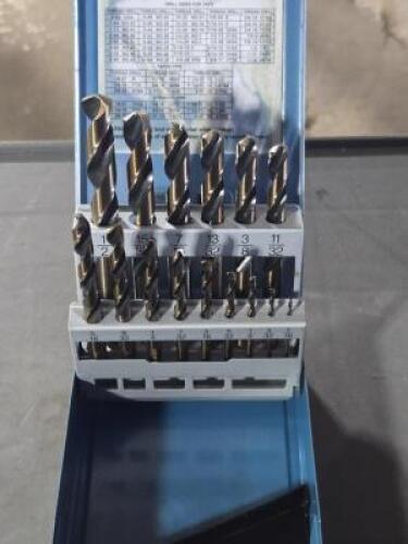 DESCRIPTION: (1) 15 PC REDUCED SHANK DRILL BIT SETS BRAND/MODEL: IMPORT 45660834 SIZE: 1/16" TO 1/2" 3/8" SD RETAIL$: $66.94 QTY: 1