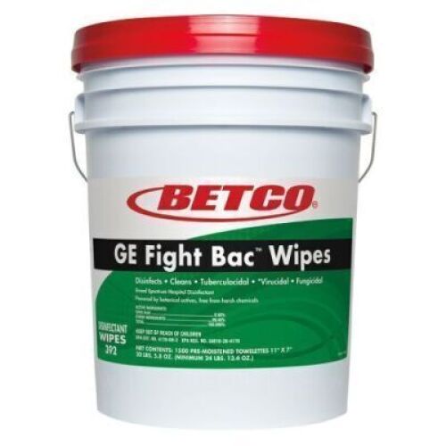 DESCRIPTION: (1) GE FIGHT BAC WIPES BRAND/MODEL: BETCO SIZE: 5 GALLON RETAIL$: $177.99 EA QTY: 1